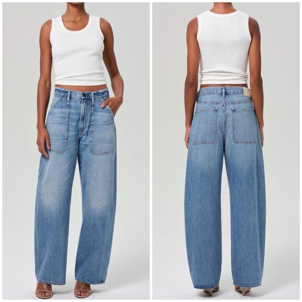 Citizens of Humanity Ayla Baggy Jeans in Zenith SZ 28 - Picture 2 of 9